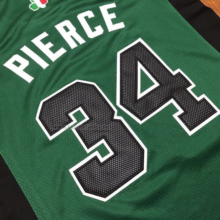 Camiseta Boston Celtics Paul Pierce #34 Hardwood Classics Throwback 2007-08 Verde